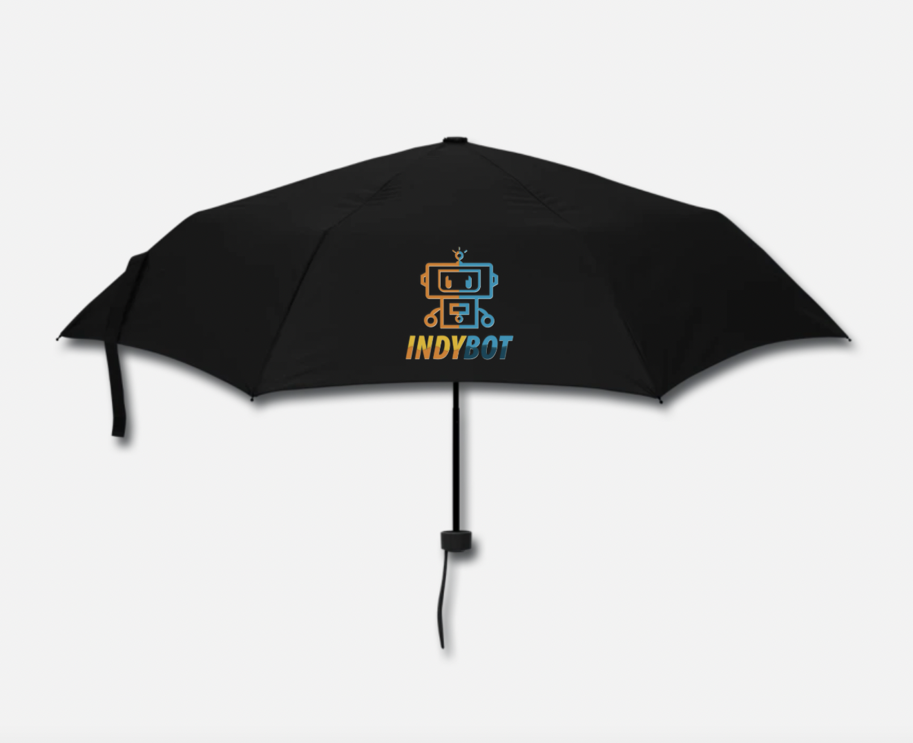 Walnut card tray with white powder coated steel divider and 3 punchout holes.